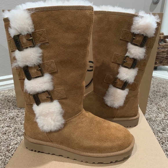 UGG Shoes - UGG KLEA CHESTNUT BOOTS Size 3 kids or 5 woman Full length. Unworn new in box.